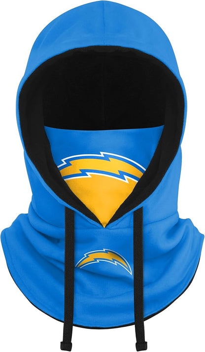 NFL Team Logo Team Color Drawstring Winter Cap Hooded Gaiter Balaclava Face Cover