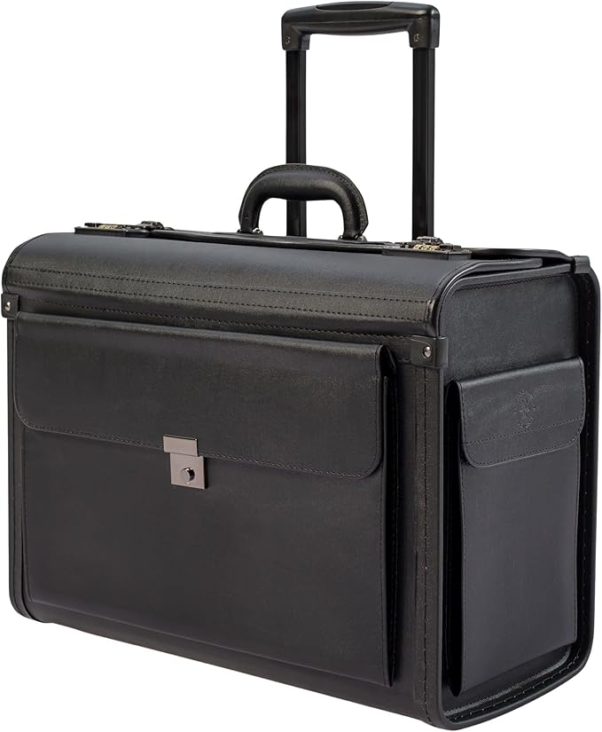 HAMMER ANVIL 19 Wheeled Briefcase Rolling Case Sales Sample Pilot Lawyer Attache