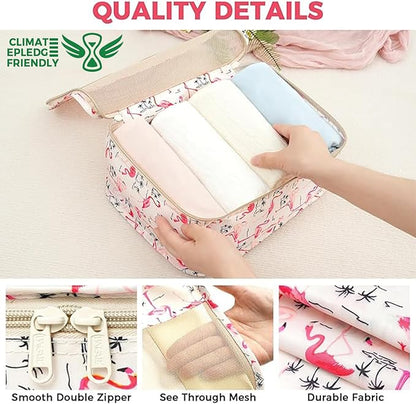 BAGAIL 9 Set Packing Cubes Luggage Packing Organizers for Travel Accessories