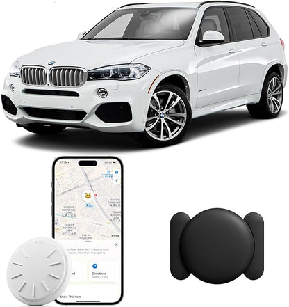 GPS Tracking Devices, 1 PCS Tracker Device for Vehicles, Work with Find My (iOS Only), Car Tracker Device Hidden with Magnetic Case, No Monthly Fee, GPS Tracker for Vehicles (Black)