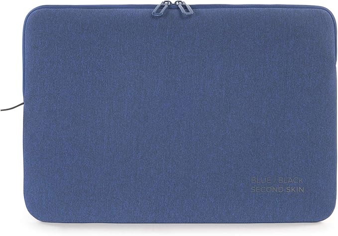 TUCANO Melange Neoprene Sleeve Comp. with MacBook Pro 16” / Laptop up to 15.6”, 4mm Thick, Anti-Slip, Anti-Scratch Blue