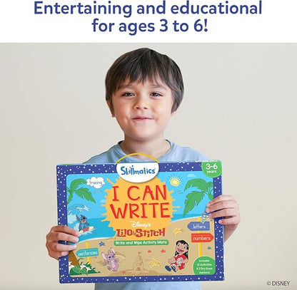 Skillmatics I Can Write Disney's Lilo & Stitch - Reusable Preschool Learning Activities, Educational Toy and Game, Back to School Supplies, Gifts for Students, Kids, Toddlers Ages 3, 4, 5, 6