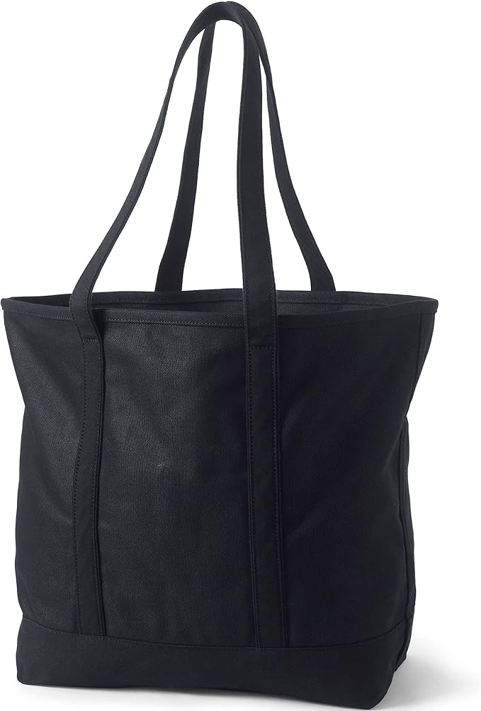 Lands' End Open Top Canvas Tote Bag