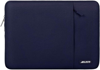 MOSISO Laptop Case 14 inch, 14 inch Laptop Sleeve Compatible with HP Lenovo Dell ASUS Acer, HP Stream, Dell Latitude, Lenovo IdeaPad, Polyester Vertical Computer Sleeve Bag with Pocket, Navy Blue