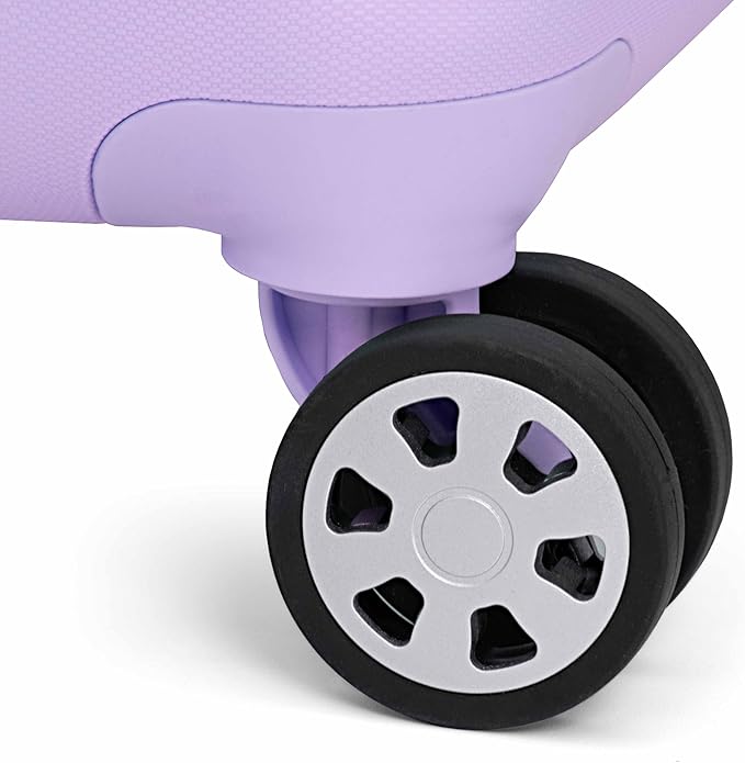 Traveler's Choice Pagosa Indestructible Hardshell Expandable Spinner Luggage, Lavender, 22-Inch Carry-on