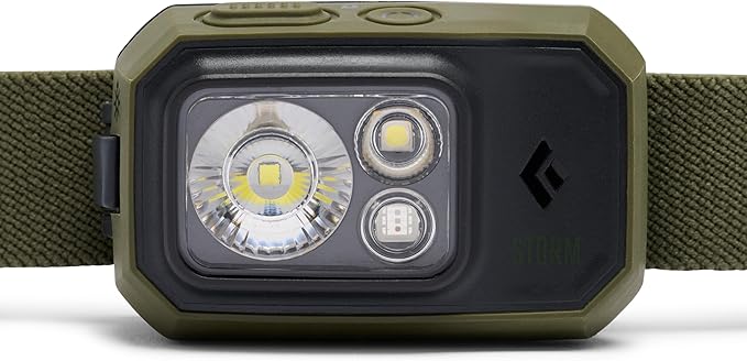 BLACK DIAMOND Storm 450 Headlamp | 450 Lumens Brightness | Waterproof & Dimmable | 3X AAA Battery Operated (Included | Camping, Hiking, Running | Ops Dark Olive