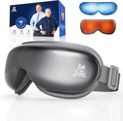 BOB AND BRAD Eye Massager with Heat and Cooling FSA Eligible, EyeOasis 3 Eye Mask for Migraine, Heated Face Massager for Dry Eye Strain Relief Improve Sleep, White Elephant Christmas Gifts for Men