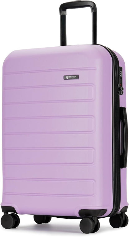GinzaTravel Hardside Spinner, 28-inch Anti-scratch Purple Suitcase Luggage with Wheels