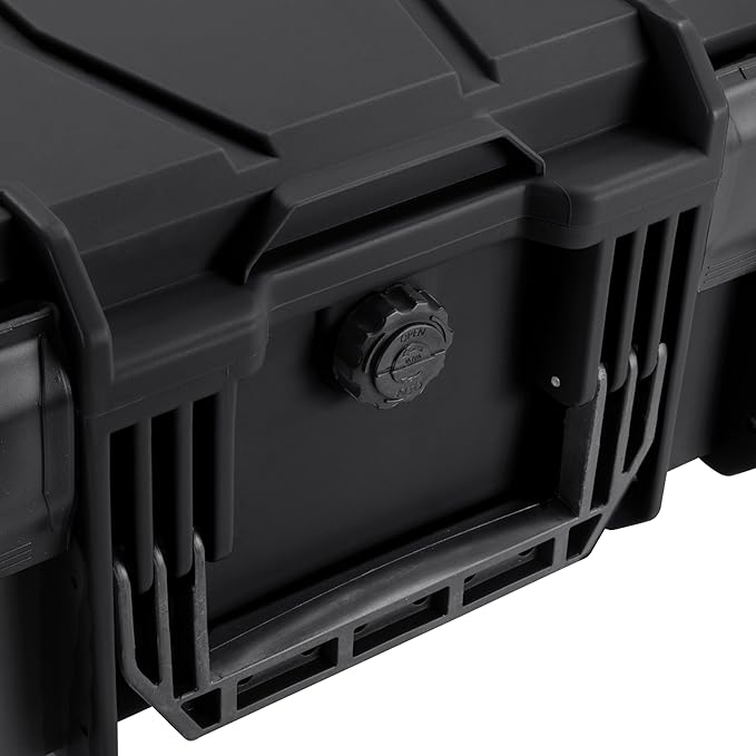 Eylar 18" Intact Series Hard Camera Case, Lightweight and Durable Stacker Design with Foam (Black)