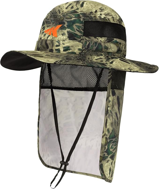 KastKing UPF 50 Boonie Hat Fishing Hat with Removable Neck Flap Sun Hats for Men