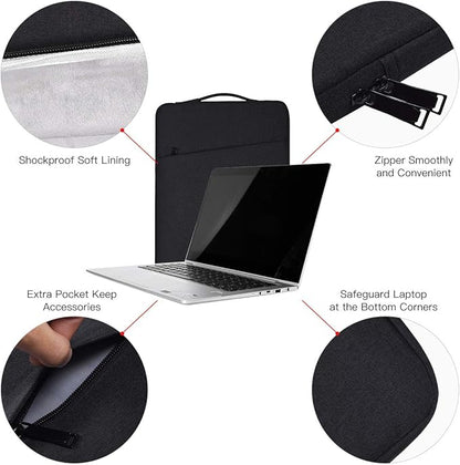 17.3 Inch Laptop Sleeve Case for Lenovo IdeaPad 3, HP Pavilion 17/Envy 17/OMEN 17/ HP Probook 470 G5, Acer Chromebook 17, Asus VivoBook 17.3/ Asus TUF Gaming Laptop Case Bag(Black)