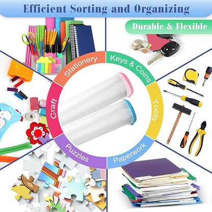 Jetec 32 Pcs Mesh Zipper Bags Toy Storage Bikini Organizer Bag Bolsas Para Guardar Trajes De Bano Waterproof Zipper Reusable Pouch Puzzle Multipurpose for Storage Office(Classic Color,5.1 x 4.1 Inch)