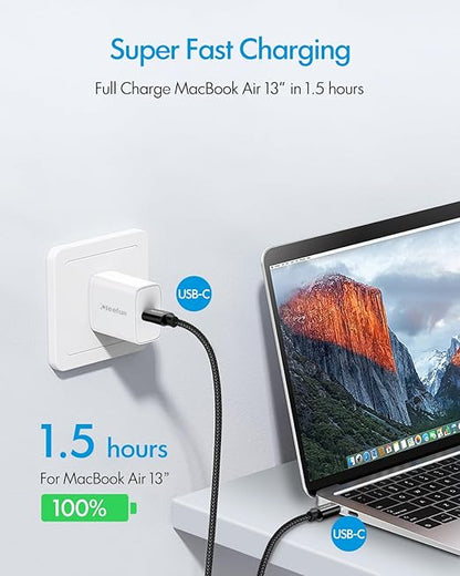 CLEEFUN USB C to USB C Cable 60W, USBC to USBC, [5-Pack, 3/3/6/6/10 ft] Type C to C Charger Cord Fast Charging for iPhone 16 15 Pro Max/Plus, for iPad/MacBook Pro/Air, for Samsung Galaxy S25 S24 S23