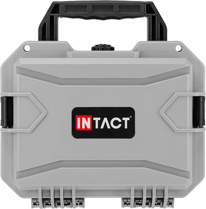 Eylar 11.8" Intact Series Compact Hard Camera Case, Lightweight and Durable Stacker Design with Foam (Gray)