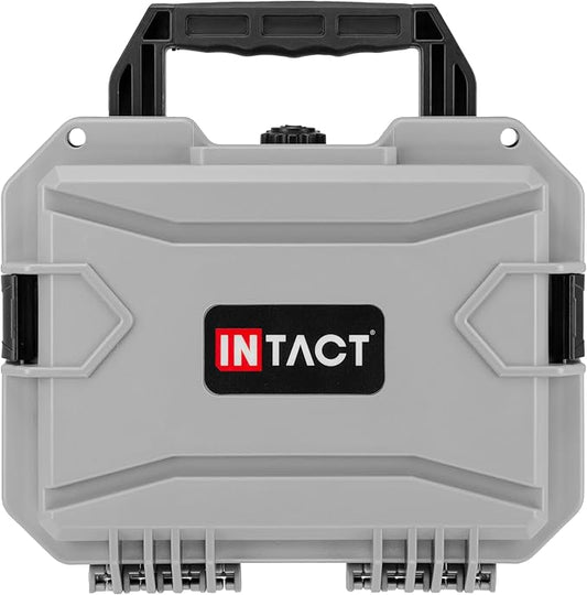 Eylar 11.8" Intact Series Compact Hard Camera Case, Lightweight and Durable Stacker Design with Foam (Gray)