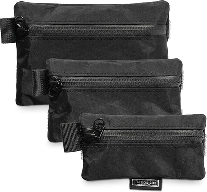 TACTICAL GEEK Storage A5 EDC Storage Pouch Set, Molle EDC Gadget Pouch, Multi-Functional Utility Small Tool Pocket for Daily Carry (Light Black)