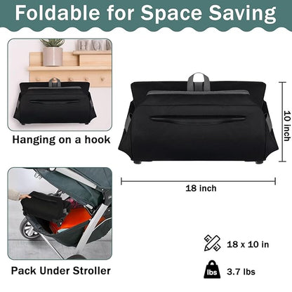 Infant Car Seat Travel Bag Fit Doona Car Seat Stroller and Base, Chicco Keyfit 35 and Base, Doona Travel Bag with Wheels, Padded Car Seat Bags for Air Travel, Nuna Travel Bag with Zipper Pocket