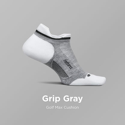 Feetures Elite Golf Max Cushion Tab Ankle Socks - Sport Sock with Targeted Compression