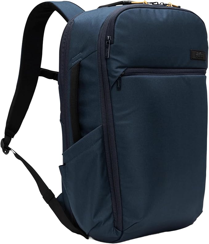 Halfday Roamer All-in-One Travel Backpack | 15” Laptop Compartment, Built-In Shoe/Laundry Pouch, Magnetic Sternum Strap, Padded Shoulder Support | Weekend & Business Trip Carry-On Bag, Marine