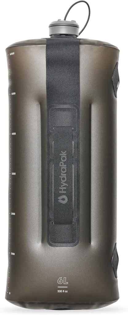 HydraPak Seeker - Collapsible Water Storage (6 Liter)- BPA & PVC Free Camping Hydration Reservoir Bag