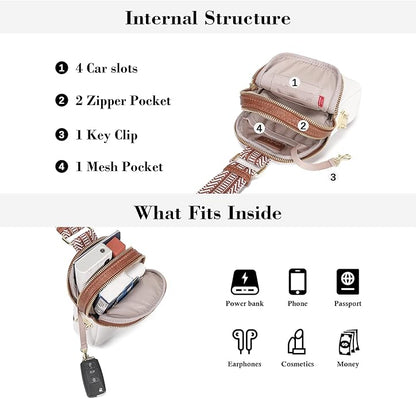 INICAT Small Anti Theft Crossbody Bags for Women, Vegan Leather Sling Cross Body Purse Travel Essentials Teen Girl Gifts