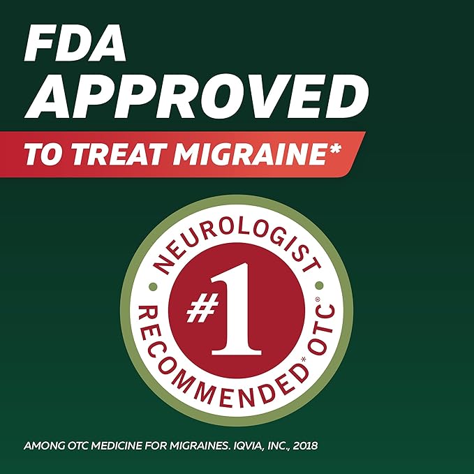 Excedrin Migraine Relief Caplets to Alleviate Migraine Symptoms - 200 Count
