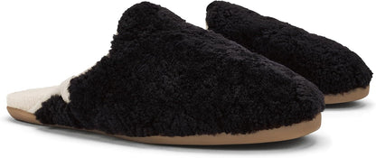 OLUKAI Hale Mule Women's Slipper, Women's Slip-On Shoes, Genuine Shearling with Fleece Lining, Wet Grip Soles for Inside & Outside Wear, Cute & Ultra-Soft Comfort Fit