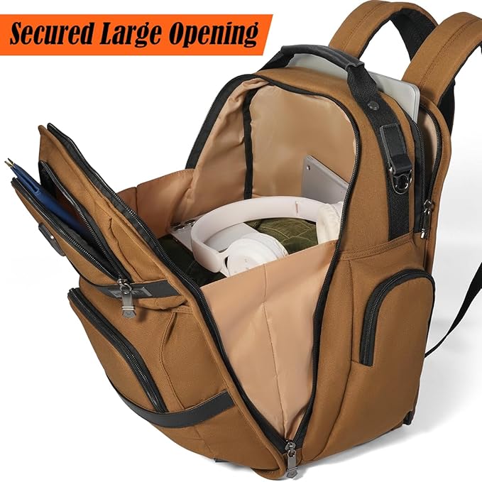 WELKINLAND 24H Business Backpack for Men with Toiletry Bag, 16" Laptop Executive Backpack for Mens, 28L Business Computer Backpacks, Heavy Duty Laptop Backpack, Carry-on Executive Backpacks for Men