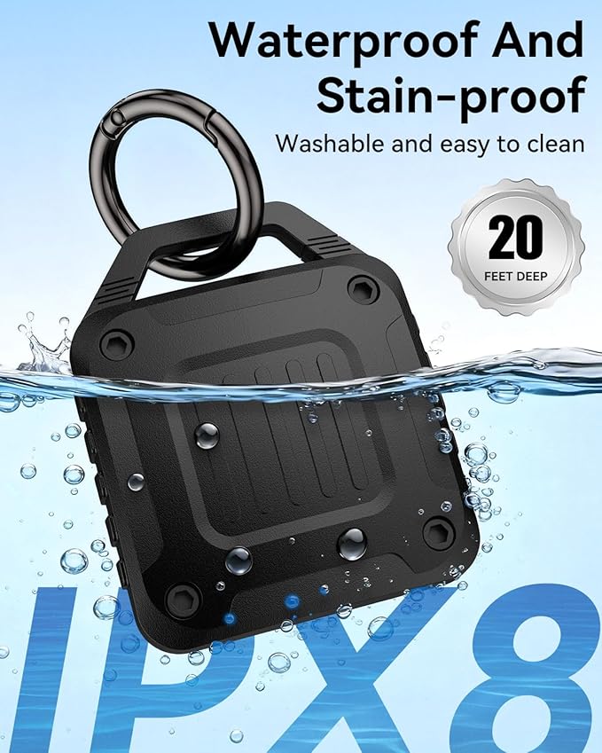 DDJ 4-Pack IPX8 Waterproof for AirTag Holder Case Keychain, Rugged Protective Case for Apple Airtag with Key Ring, Ultra Durable Air Tags Holder for Dog Collar/Luggage/Key/Backpack, Easy to Install