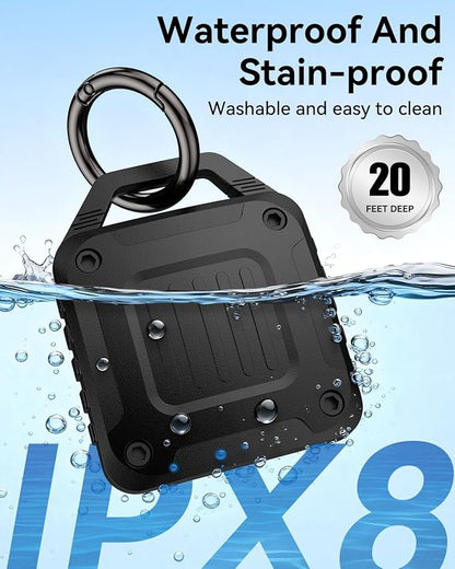 DDJ 4-Pack IPX8 Waterproof for AirTag Holder Case Keychain, Rugged Protective Case for Apple Airtag with Key Ring, Ultra Durable Air Tags Holder for Dog Collar/Luggage/Key/Backpack, Easy to Install