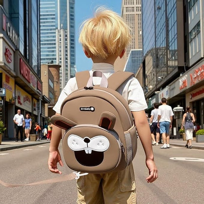 Padgene Toddler Backpacks Kids Preschool Backpack Waterproof Neoprene Animal Schoolbag Lunch backpack 3D Cartoon Mini Travel Bag for Boys Girls Ages 3-5