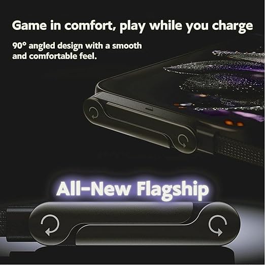 Basemo Invisible Stand Charging Cable, 2 in 1 Charging Cable with Built-in Foldable Stand, 240W Braided Fast Charge Cable, for Smartphones, Tablets, Laptops, Gaming Devices, 4.9FT (A to C)