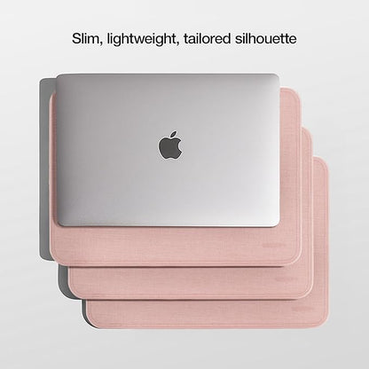 Incase ICON Sleeve with Woolenex - MacBook Air 13 inch Case - 2025, 2024, 2023, 2022, M4, M3, M2 - Fitted MacBook Case, Laptop Sleeve, Hard Cover, Durable, Lightweight - Blush Pink