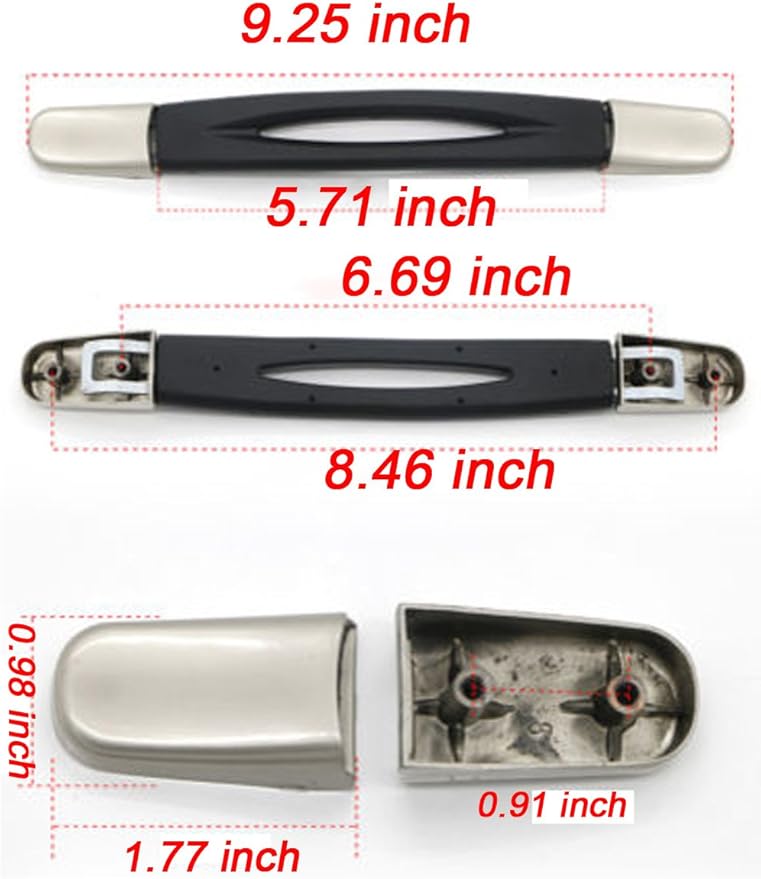 Zoofen Replacement Suitcase Luggage Handle Grip Spare Fix Holders Box Pull Carry Strap(B020)