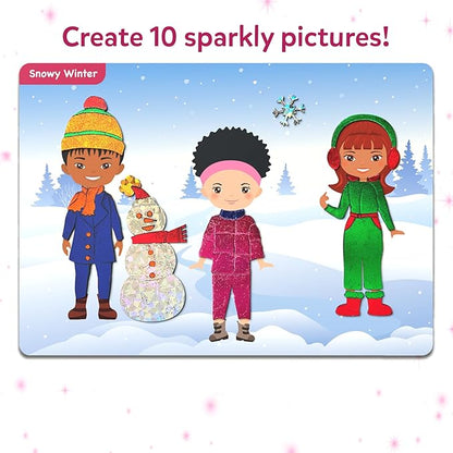 Skillmatics Foil Fun - Dress Up, No Mess Art for Kids, Craft Kits & Supplies, DIY Creative Activity, Travel Toys, Gifts for Girls & Boys Ages 4, 5, 6, 7, 8, 9, Travel Toys