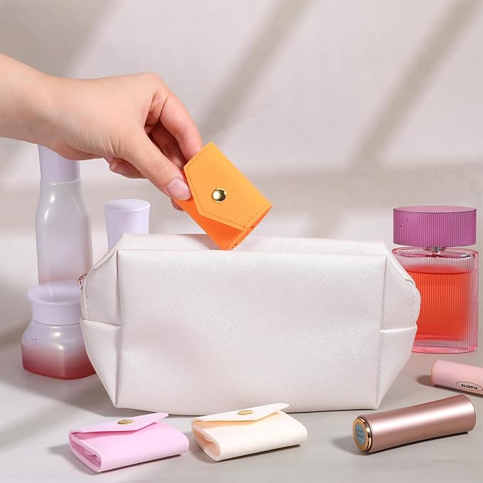 3 PCS Mini Travel Jewelry Bag, Portable Small Jewelry Travel Bag with Buckle, Foldable Small Jewelry Travel Pouch for Rings, Necklaces, Earrings, Bracelets