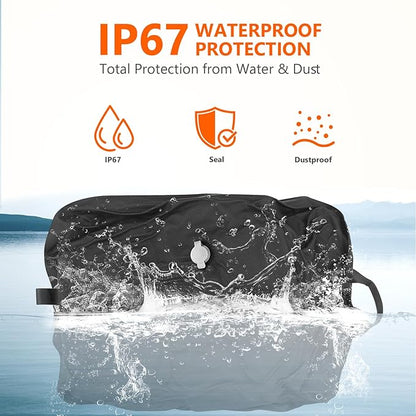 Dobaly 33L Professional Vacuum Bags for Travel, IP67 Reusable Vacuum Compression Bags for Suitcases and Backpack Space Saver Vacuum Bags for Travel Lightweight & Durable (1PC No Pump)