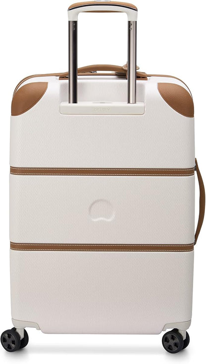 DELSEY PARIS Chatelet Air 2.0 Hardside Luggage with Spinner Wheels, Angora, Checked-Medium 24 Inch