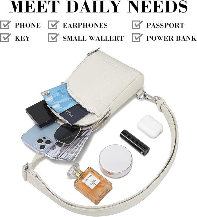 INICAT RFID Blocking Sling Bag,Anti Theft Crossbody Bags for Women,Travel Gifts Cross Body Purses Vegan Leather