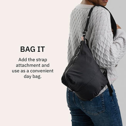 trtl Packing Pods, Black - Packing Cubes for Travel - Organizer Bags for Luggage to Maximize Space in Suitcase - Travel Packing Organizers - Includes Carry Strap - Comes with 3 Cube Sizes - 3 Pack