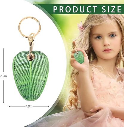 Leather Keychain Case Holder Compatible with Apple AirTag, GPS Airtag Keychain Finder Tracker with Key Ring, Anti-Scratch Protective Air Tag Cover