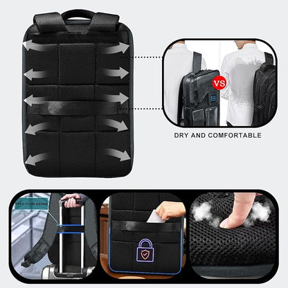 ZINZ Laptop Backpack 15 15.6 16 Inch, Expandable Computer Rucksack with Multi-Pockets Anti-Theft Travel Daypack for Men and Women,Dark Gray
