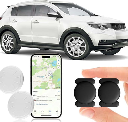 GPS Tracker for Vehicles, 2PCS Tracker Device for Vehicles Work with Find My (iOS Only), Hongtop H Hidden Tracking Devices for Cars with Magnetic Case, No Monthly Fee Car GPS Tracker
