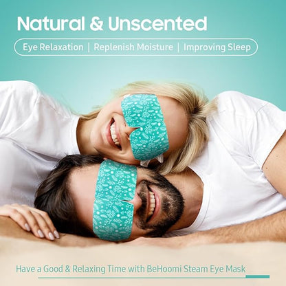 Steam Eye Mask, 10 Packs Heated Eye Mask, Self Heating Disposable SPA Warm Compress for Eyes Sleep Mask, Travel Essentials & Relaxation Gifts, Stocking Stuffers (Unscented)