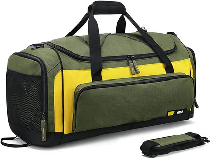 MIER Large Gym Bag for Men Sports Duffle Bag with Shoe Compartment 60L Lightweight Duffel Bags for Workout Fitness Travel
