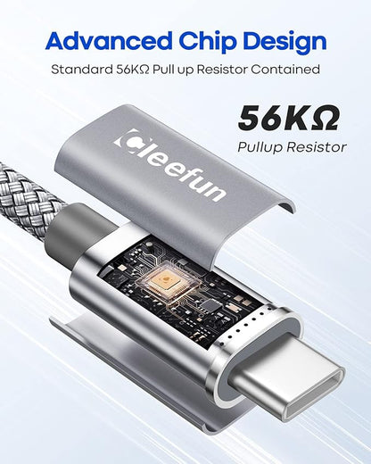 CLEEFUN USB C Cable 3ft, 5-Pack USB A to Type C Charger Cord Fast Charging for iPhone 17 16 15 Pro Max Air Plus, for Samsung Galaxy S25 S24 S23 S22 S21 S20 S10 A17 A16 A15 A56 A55 A26 A35 A36 A71
