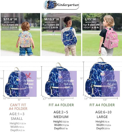 Toddler Backpack for Boys 2-5: Preschool Backpack for Girls - Cute Kids Backpack for Girls