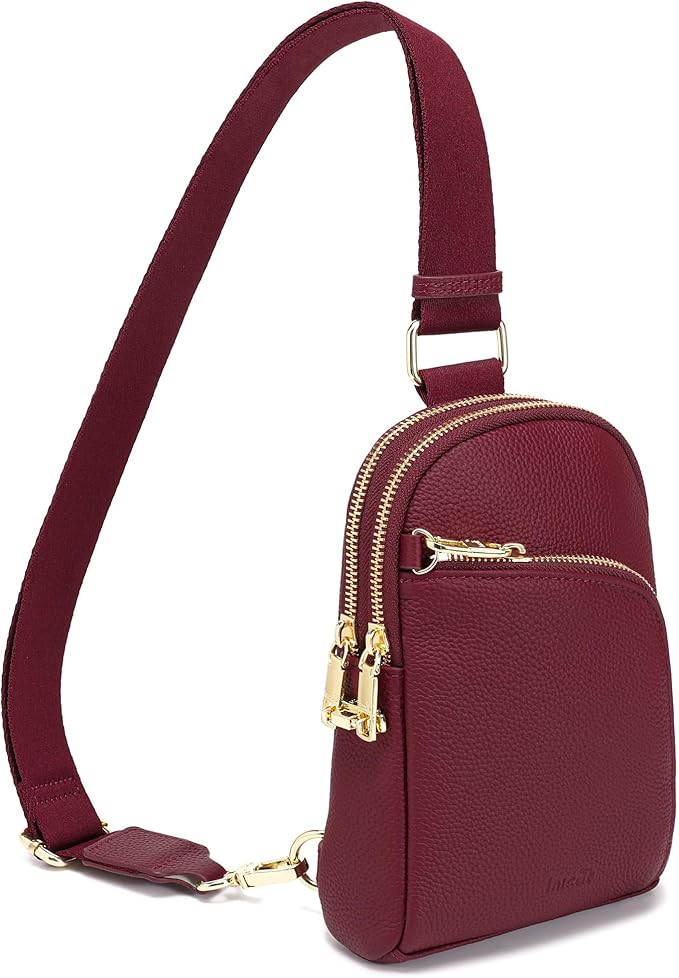 INICAT RFID Blocking Sling Bag,Anti Theft Crossbody Bags for Women,Travel Gifts Cross Body Purses Vegan Leather