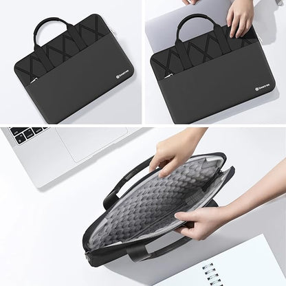 Smatree 17 inch Laptop Sleeve with Handle for Lenovo V17 Gen 2, for IdeaPad 3/3i Gen 6/7, Lenovo Protective Laptop Case with Accessory Pocket, YKK Zipper, Shockproof Design (E814)