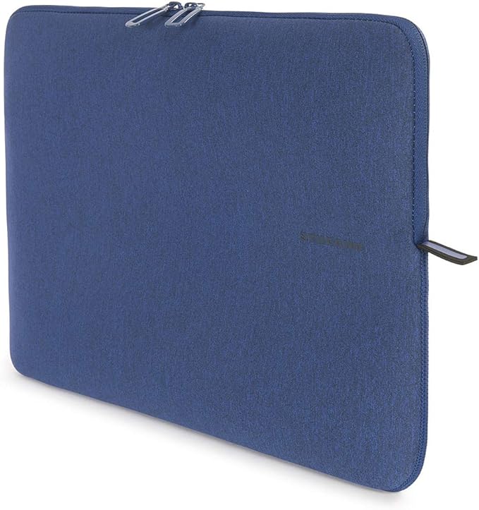 TUCANO Melange Neoprene Sleeve Comp. with MacBook Pro 16” / Laptop up to 15.6”, 4mm Thick, Anti-Slip, Anti-Scratch Blue